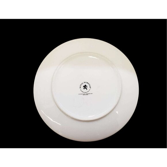 NEW Royal Norfolk Ceramic Plate Christmas Tree Red Truck Microwave & Washer Safe - Picture 6 of 6